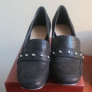 Donald Pliner Black Metallic Shoes